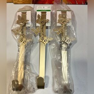 🆕 Beautiful Butterfly Decorative Wreath Hanger  - Gold (set of 3)